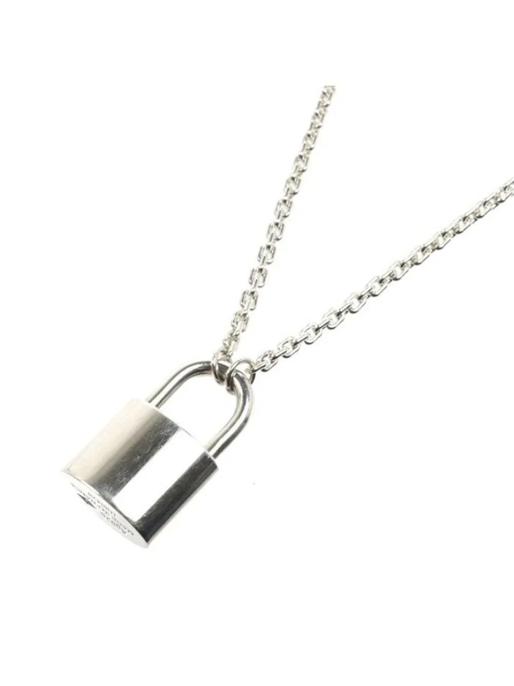 Louis Vuitton 925 Sterling Silver Lock It Lane Necklace 50 55 59.5